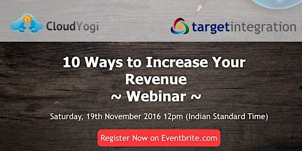 Saturday Slot - 10 Ways to Increase Your Revenue - Part 2