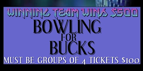 BOWLING FOR BUCKS (PITTSBURGH RESIDENTS ONLY) primary image