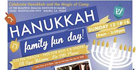 Hannukah Family Fun Day 2016 primary image