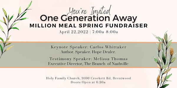 Million Meal Spring Breakfast Fundraiser