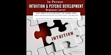 In Person Beginner Intuition and Psychic Devlopment tickets