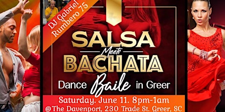 Salsa Meets Bachata Dance in Greer @ The Davenport tickets