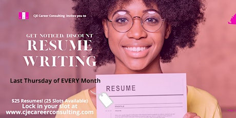 Get Noticed: Discount Resume Writing Day tickets