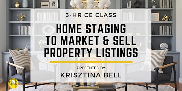 3HR  CE Class - Home Staging to Market & Sell Property Listings