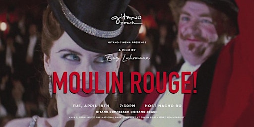 Primaire afbeelding van Gitano Beach cinema - April 19th: "Moulin Rouge!"