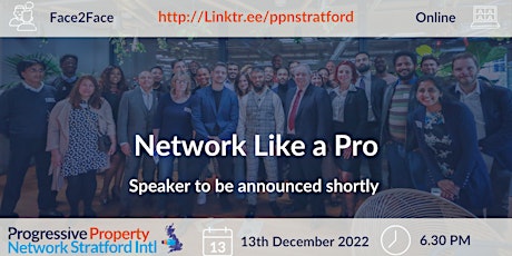 PPN Stratford Networking -  Online, 13th December