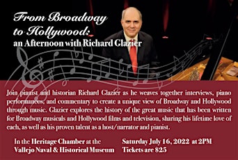 Richard Glazier Concert From Broadway to Hollywood tickets
