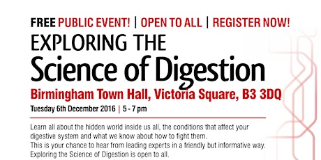 Exploring the Science of Digestion - Birmingham 2016 primary image