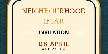 Neighbourhood Iftar