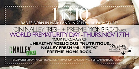 World Prematurity Day Fundraiser Kickoff at Nalley Fresh primary image