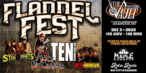 Flannel Fest #1 Tributes to Alice in Chains Soundgarden STP and Pearl Jam