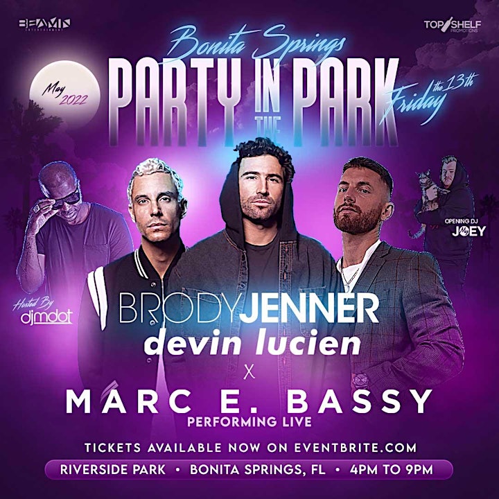Brody Jenner x Marc E. Bassy at Bonita's Party in the Park image