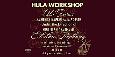 Hula Workshop with Ulu tickets