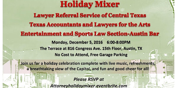 Holiday Mixer with LRS, TALA, and ESLABA