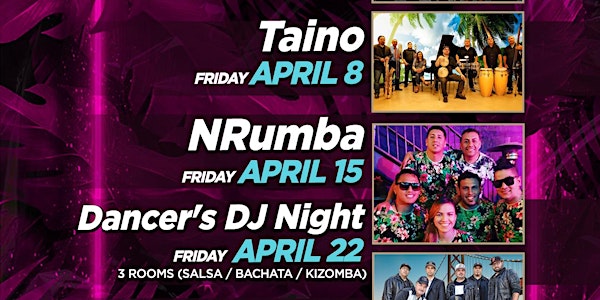 Dance Fridays - Salsa Dancing Live Band TAINO, Bachata Room, Dance Lessons