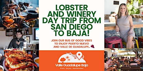 Lobster and Two Winery Day-Trip from San Diego to Baja!  All Inclusive! billets