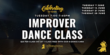 [JUNE] Join 4 Adult Improver Dance Classes! tickets