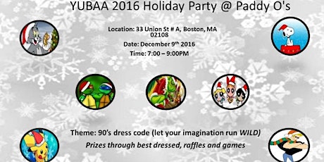 YUBAA 2016 Holiday Party - Flash Back To The 90's primary image