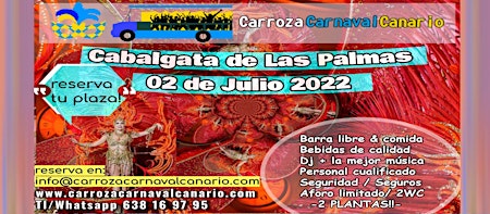 Entradas Carroza Carnaval de Las Palmas 2022