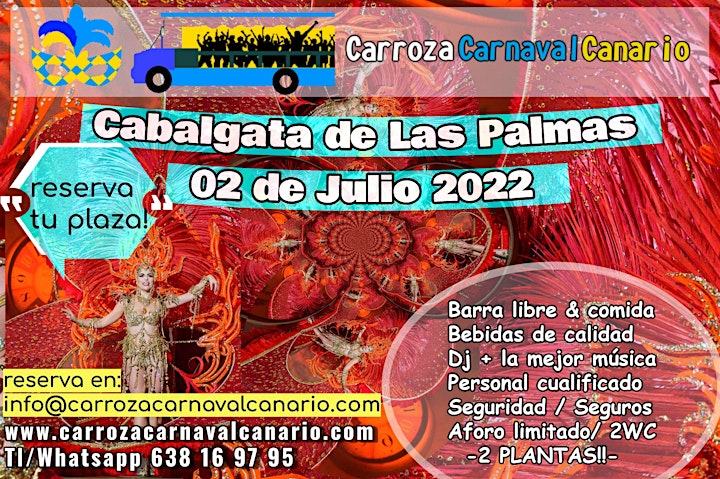 Imagen de Entradas Carroza Carnaval de Las Palmas 2022