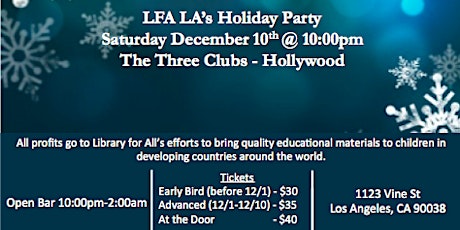 LFA LA Holiday Party 2016 primary image