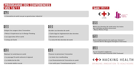 Image principale de Conférences Hacking Health Lyon