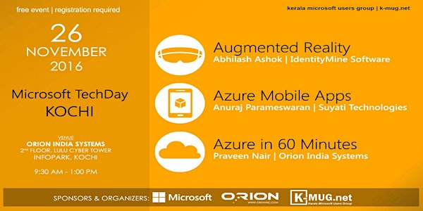 K-MUG TECHDAY NOV 2016