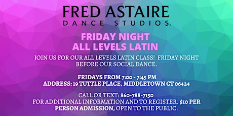 Friday Night Latin Dance at Fred Astaire Dance Studios of Middletown