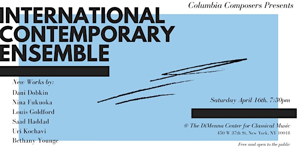 Columbia Composers Presents International Contemporary Ensemble