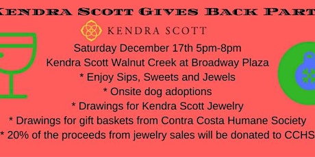 Kendra Scott Gives Back Benefit Party for Contra Costa Humane Society primary image