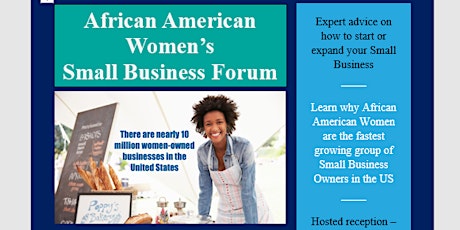 African American Women's Small Business Forum primary image