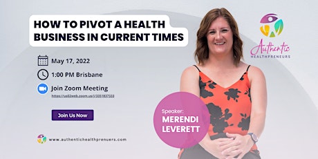 How to pivot a health business in current times tickets