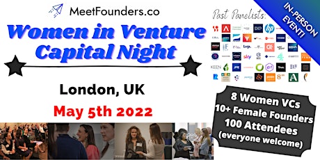 MeetFounders - Women in Venture Capital (London) In-Person May 2022