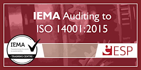 IEMA Auditing to ISO 14001:2015 (SBEN/Stafford) primary image
