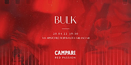Campari Red Passion Event - Bulk