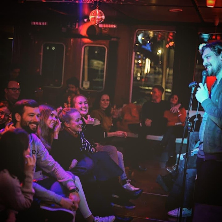 Laughing Spree: English Comedy on a BOAT (FREE SHOTS) 02.08. image