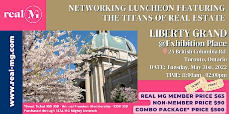 REAL MG Networking Luncheon - The Titans of Real Estate tickets