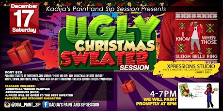 Paint and Sip: Ugly Christmas Sweater Edition 