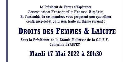 Conférence Droits des Femmes & Laïcité
