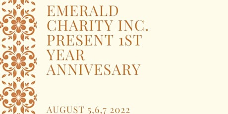 Emerald Charity inc. Anniversay tickets