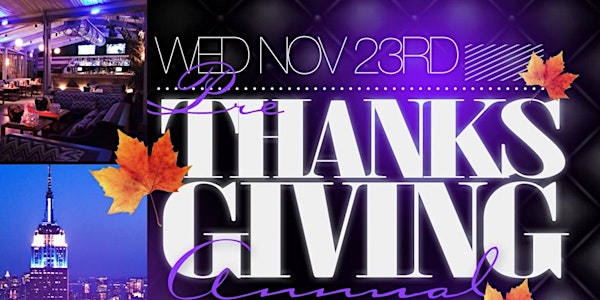 Thanksgiving Eve Open Bar for $5 at Attic Rooftop NYC