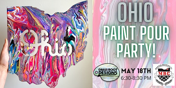 Ohio Paint Pour Party at Mentor Brewing!