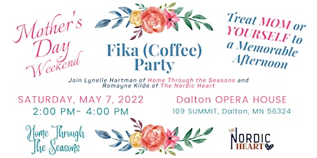 MOTHER'S DAY WEEKEND FIKA (COFFEE) PARTY: BAKING DEMO, CRAFT & REFRESHMENTS primary image