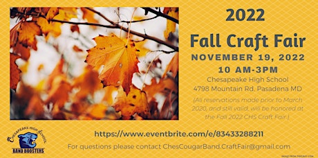 Imagen principal de 2022 Fall Craft Fair