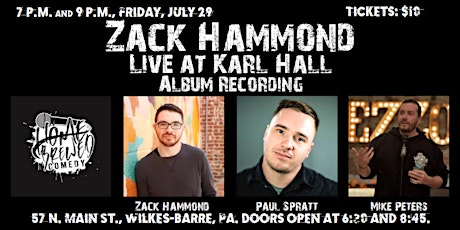 Zack Hammond Live at Karl Hall tickets