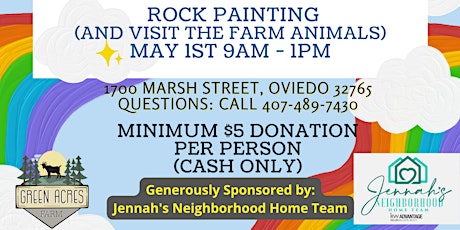 Rock Painting and Open Hours at the Farm
