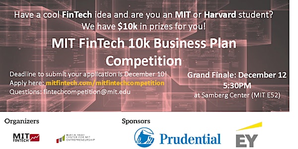 MIT FinTech 10k Business Plan Competition