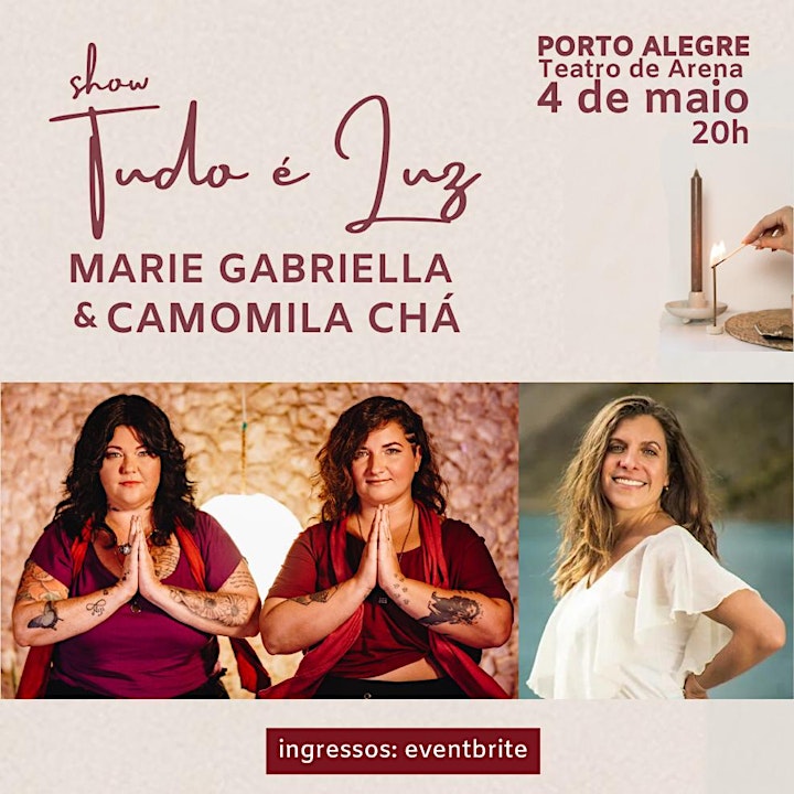 Imagem do evento Marie Gabriella e Camomila Chá em Porto Alegre - Show Tudo é Luz