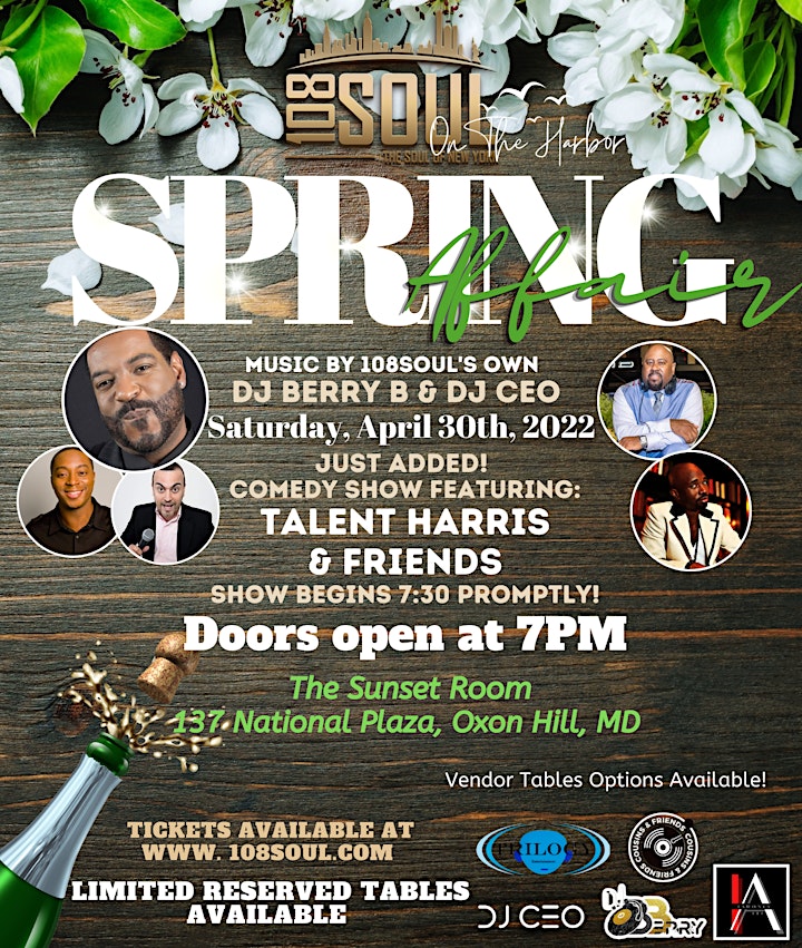 108 Soul Presents a Spring Affair on the National Harbor! image