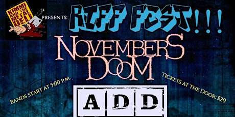 Riff Fest ft. Novembers Doom tickets